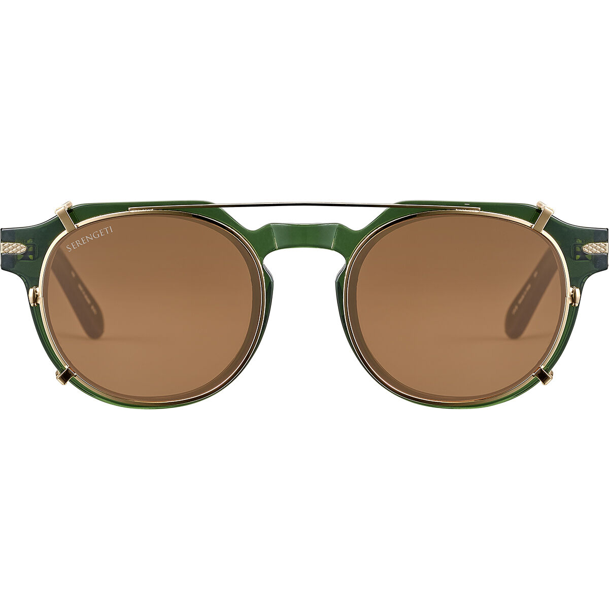 CLIP ON LAERRY, Shiny White Gold-Mineral Polarized Drivers Cat 2 to 3, hi-res image number null
